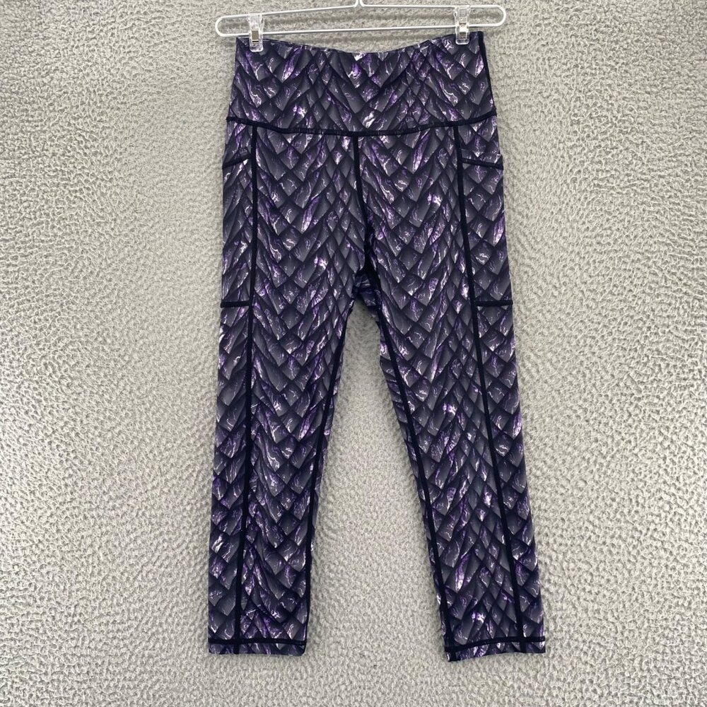 Constantly Varied Gear Leggings Womens Extra Small Purple Dusk Scale Capri CVG